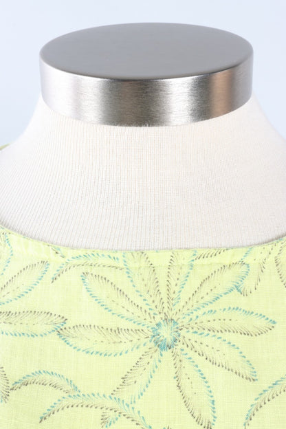 High Low Top - Sunburst Daisy Linen