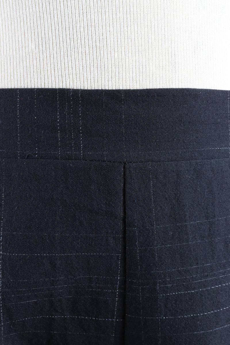 Tulip Hem Pant - Black Stripe