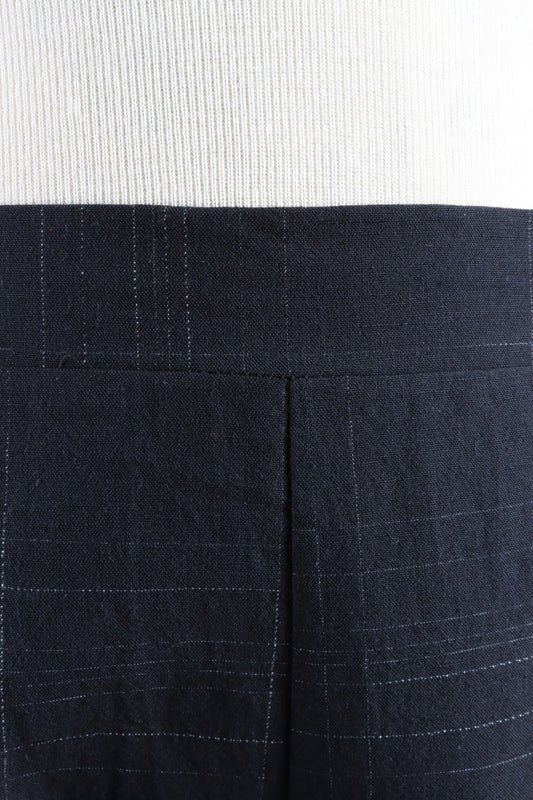 Tulip Hem Pant - Black Stripe