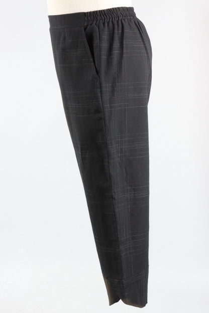 Tulip Hem Pant - Black Stripe