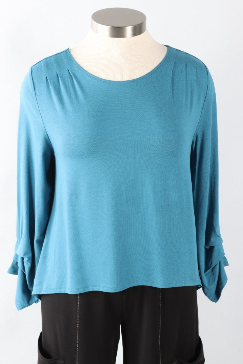 Pleated Topper - Ocean