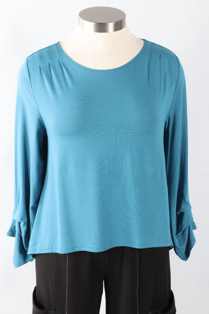 Pleated Topper - Ocean