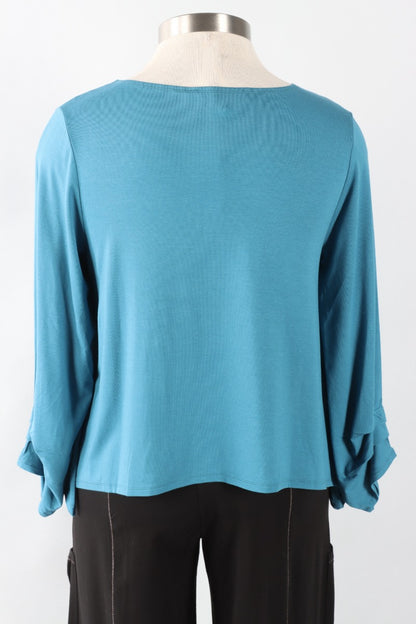 Pleated Topper - Ocean