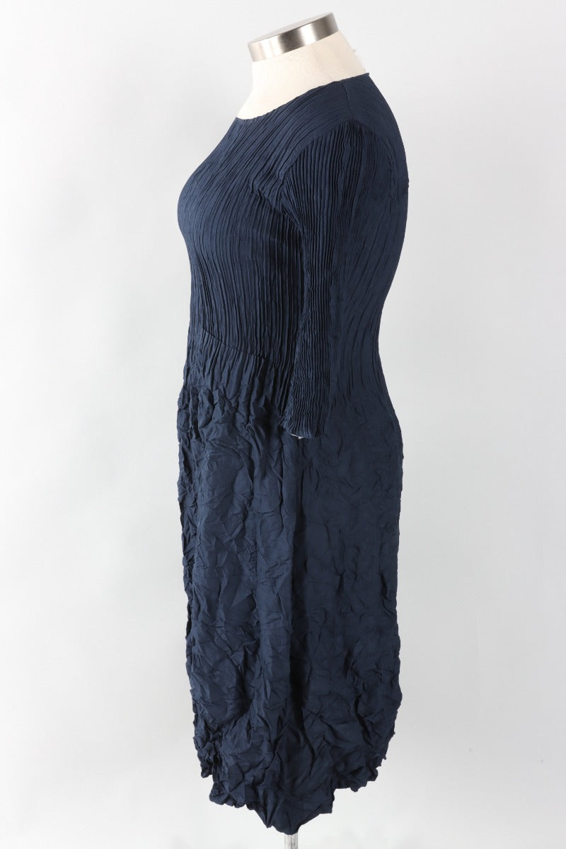3/4 Sleeve Smash Pocket Dress - Ink