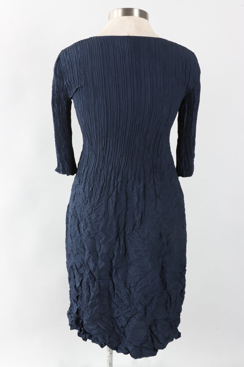 3/4 Sleeve Smash Pocket Dress - Ink
