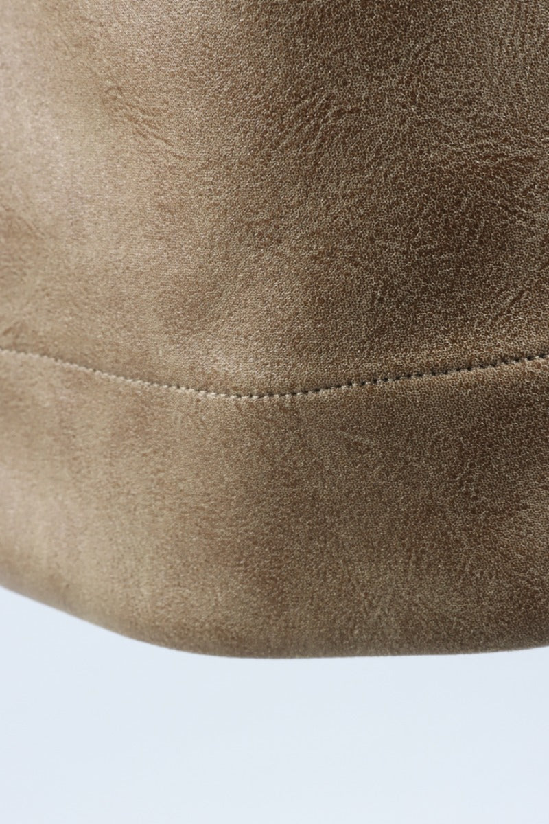 Vegan Leather Pant - Olive