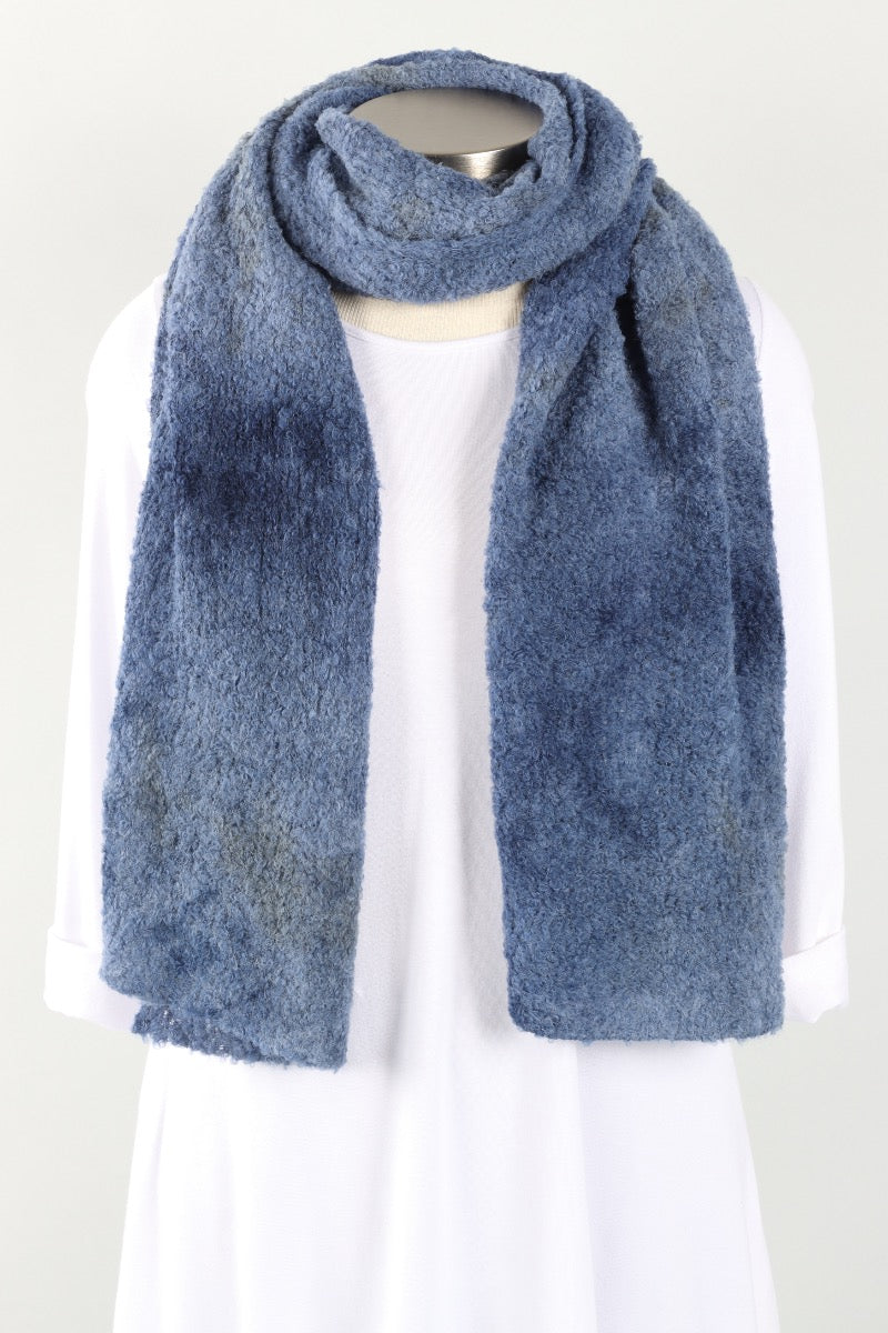Wrap Scarf - Handpainted Denim