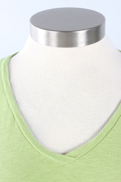 V-Neck A-Line Top - Verde