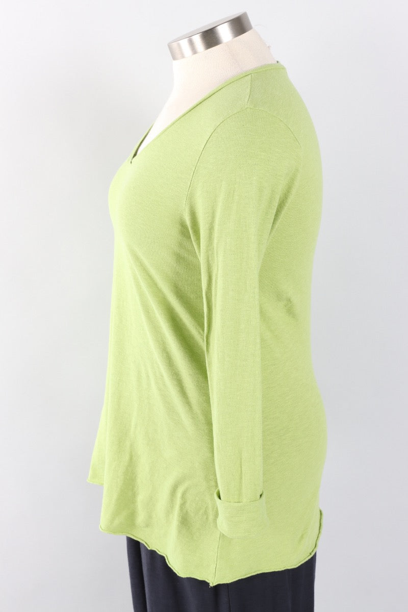 V-Neck A-Line Top - Verde