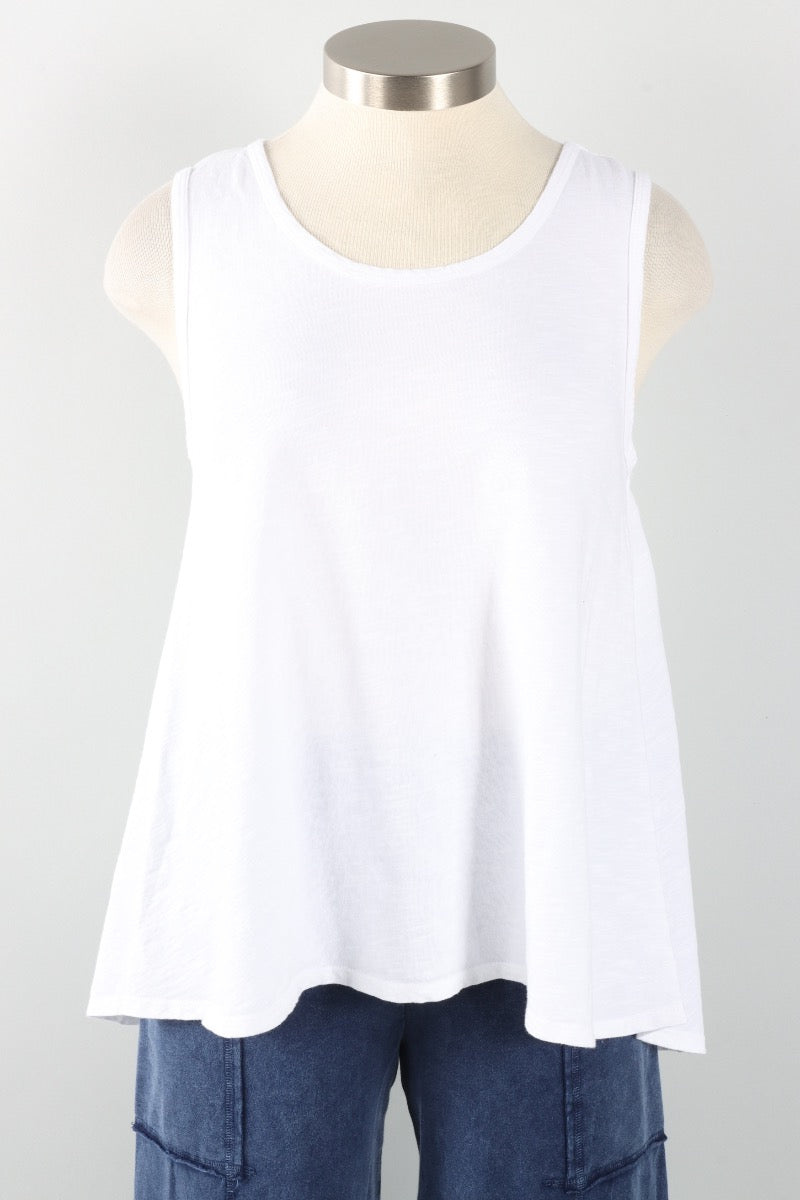 High/Low Tank - White