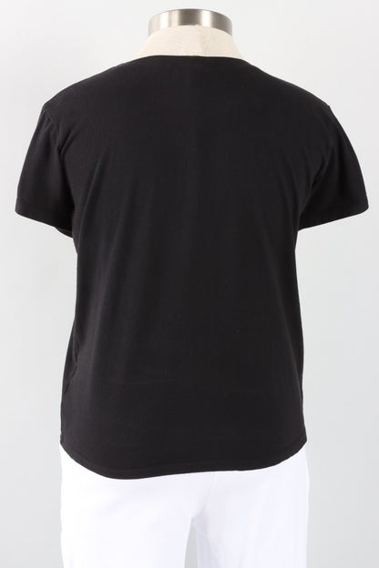 Short Sleeve Tee Plus - Black