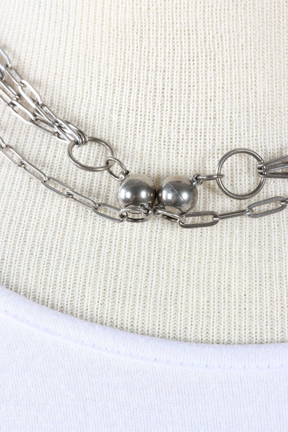Suspension Bridge Necklace - Silver