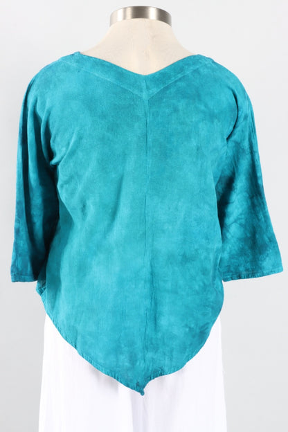Lynn Top - Washed Peacock