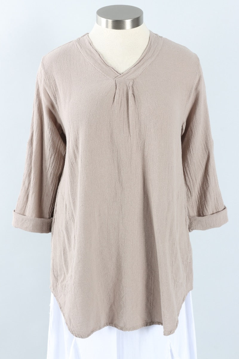 Brunch Top - Taupe
