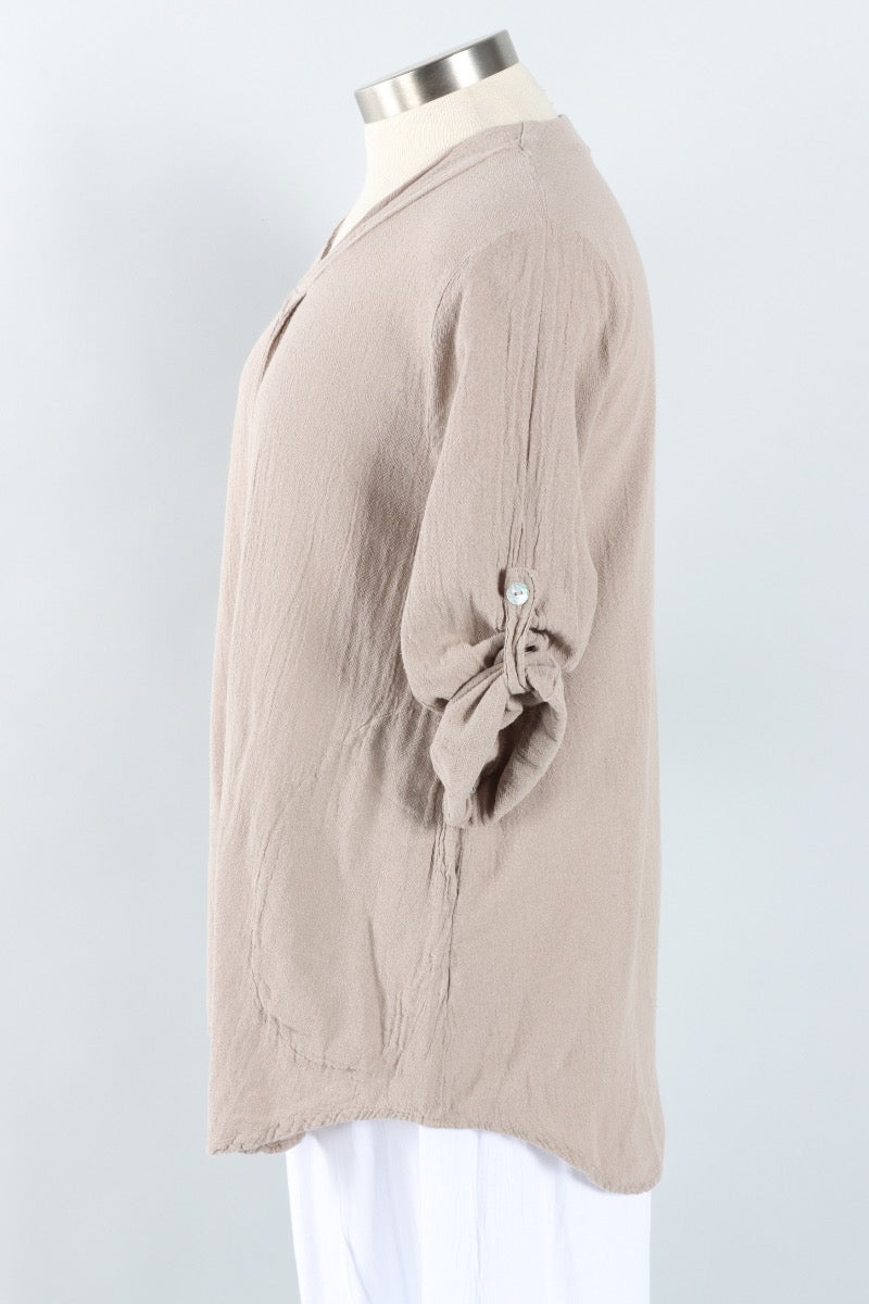 Brunch Top - Taupe
