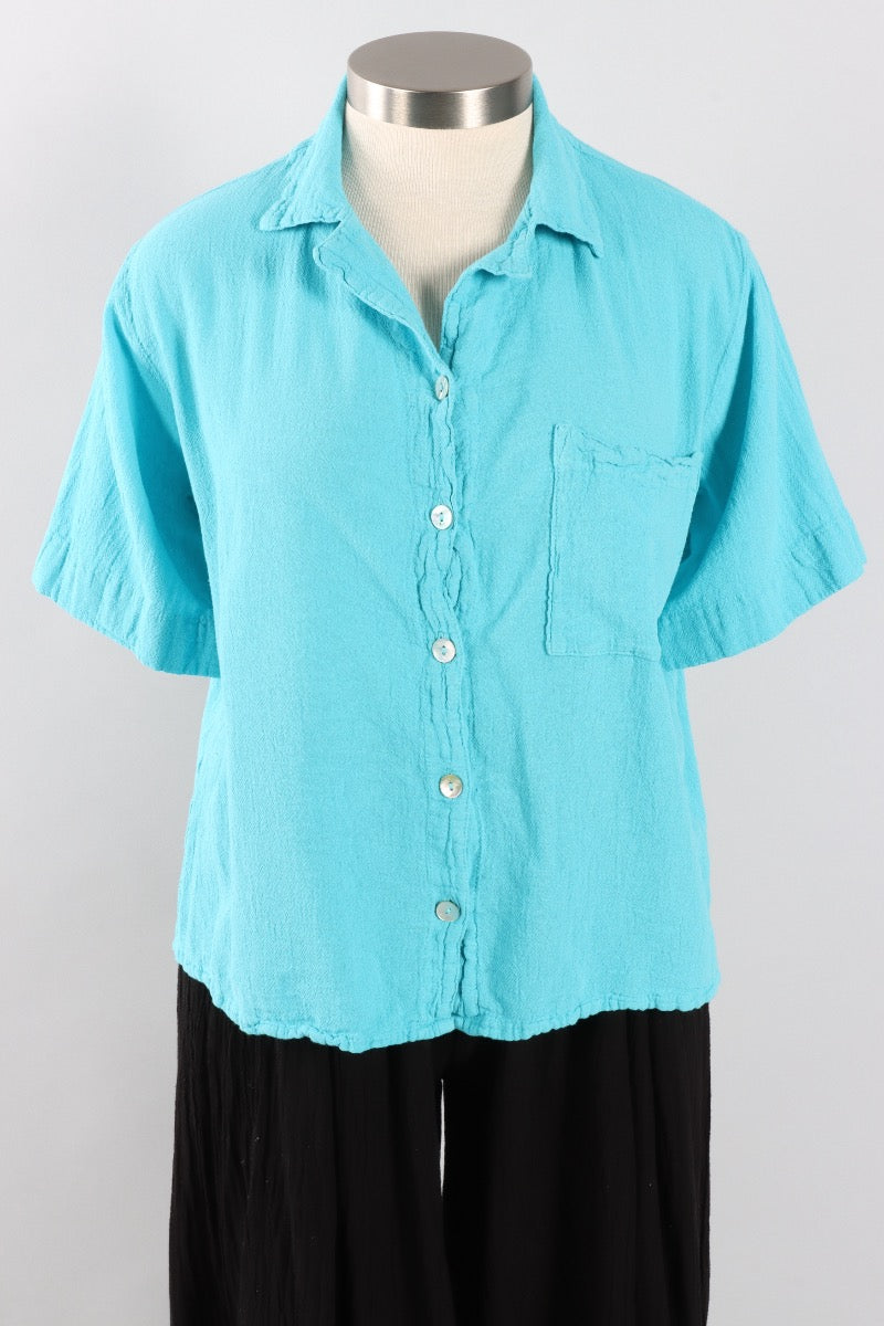 Crush Blouse - Glacier