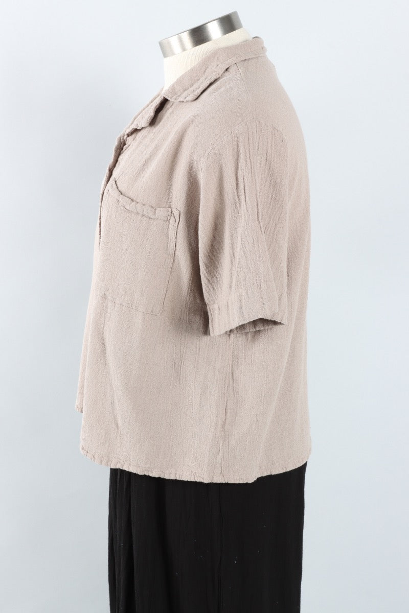 Crush Blouse - Taupe