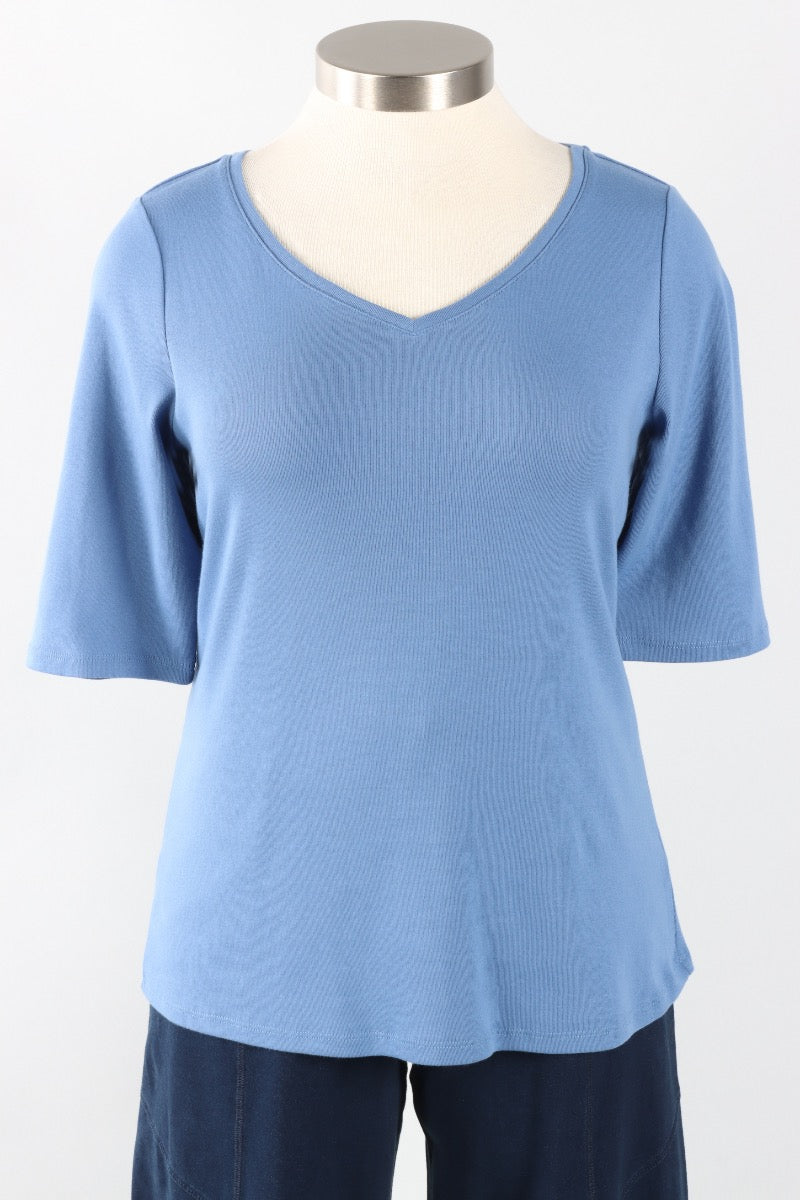 Easy V-Neck Tee - Dusk