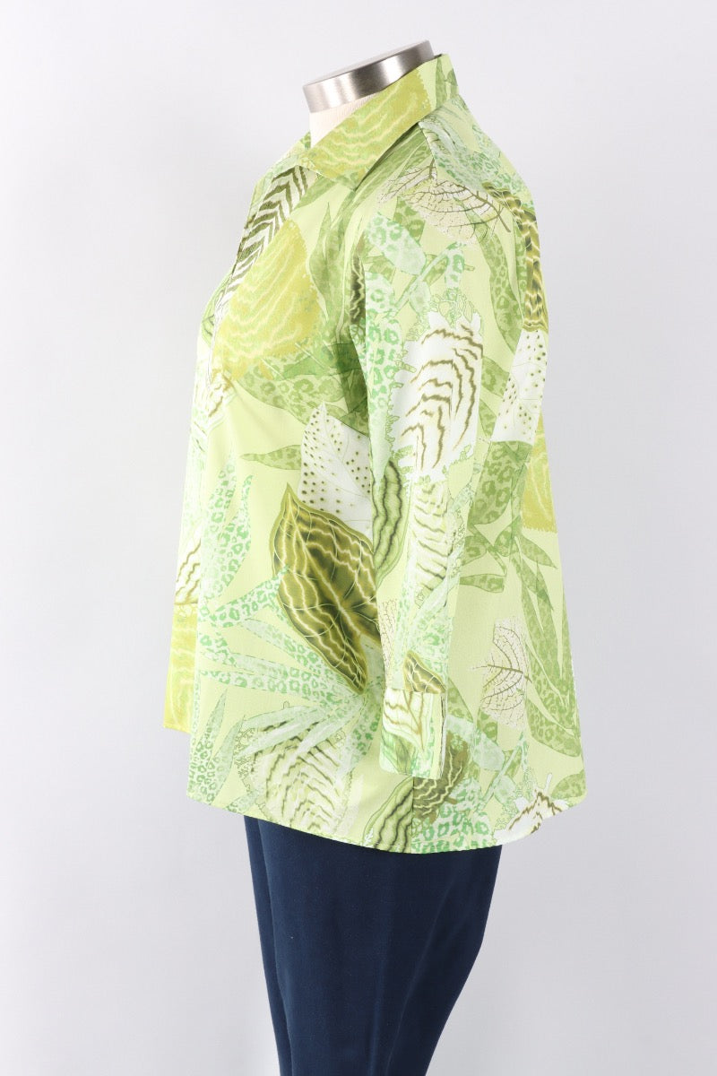 Agnes Shirt - Jungle Leaves