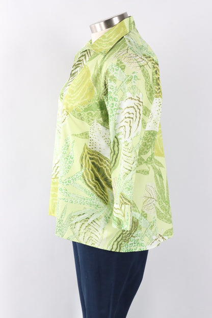 Agnes Shirt - Jungle Leaves