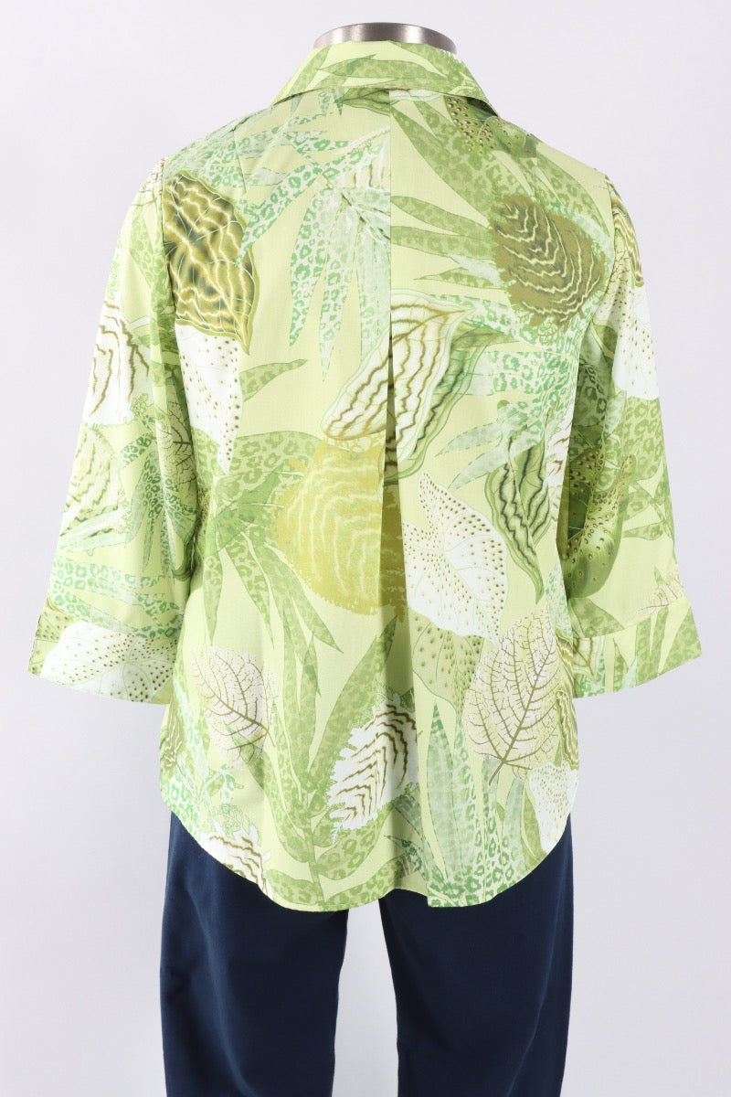 Agnes Shirt - Jungle Leaves