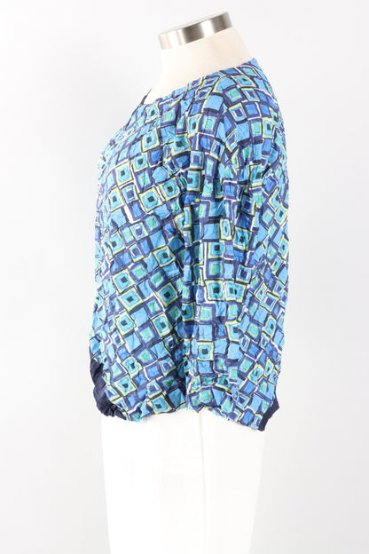 Bias Pullover - Lime Squared Up