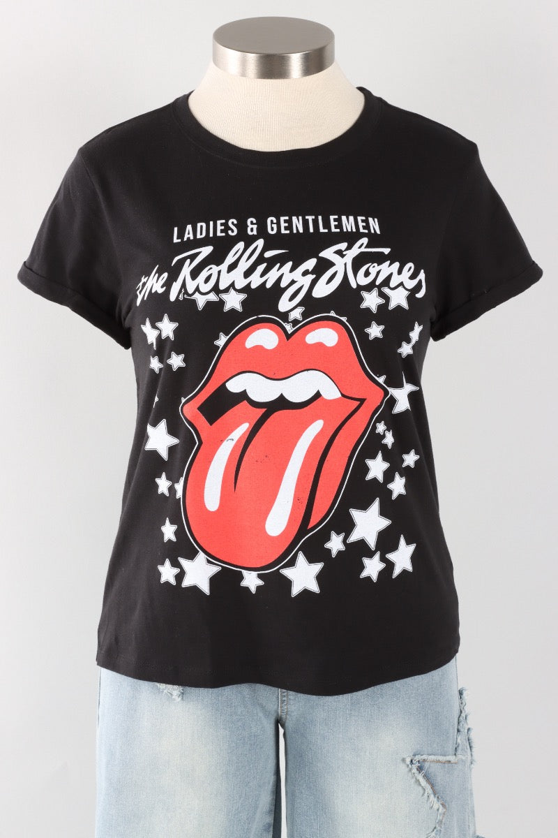 Rolling Stones Star Tee - Black