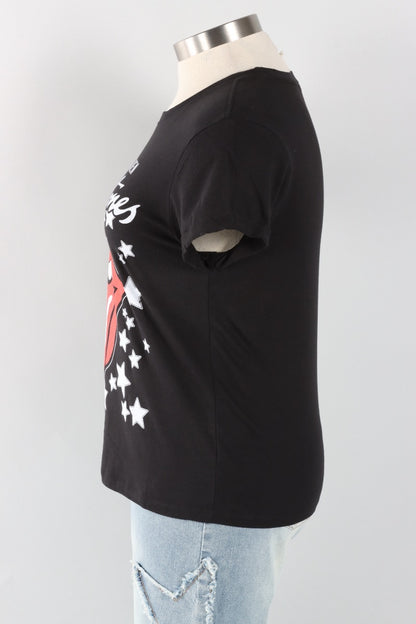 Rolling Stones Star Tee - Black
