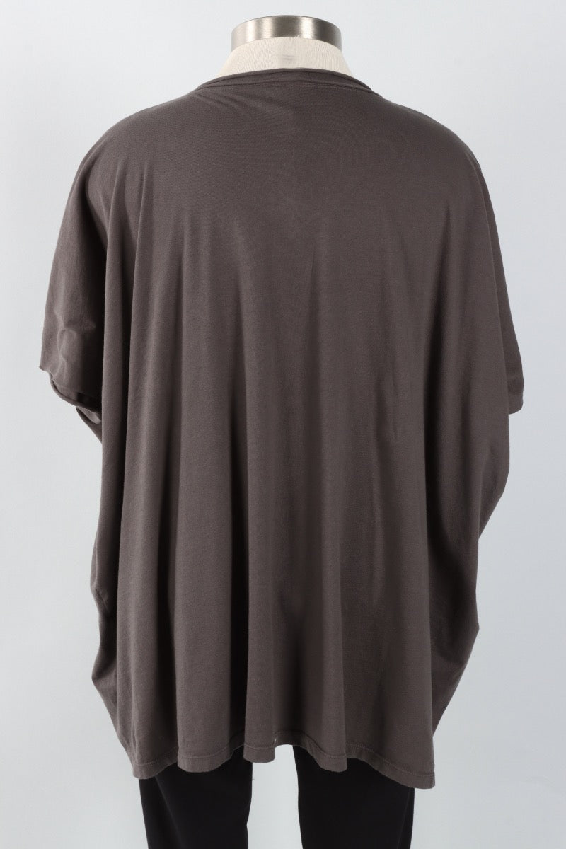 Elbow Sleeve V Tunic - Graphite