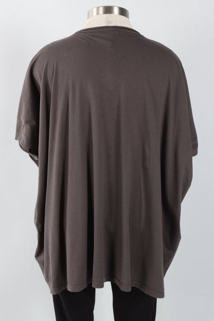 Elbow Sleeve V Tunic - Graphite
