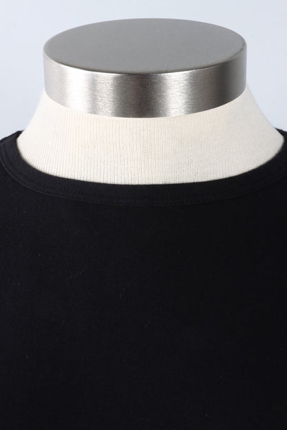 Stretch Knit A-Line Tunic - Black