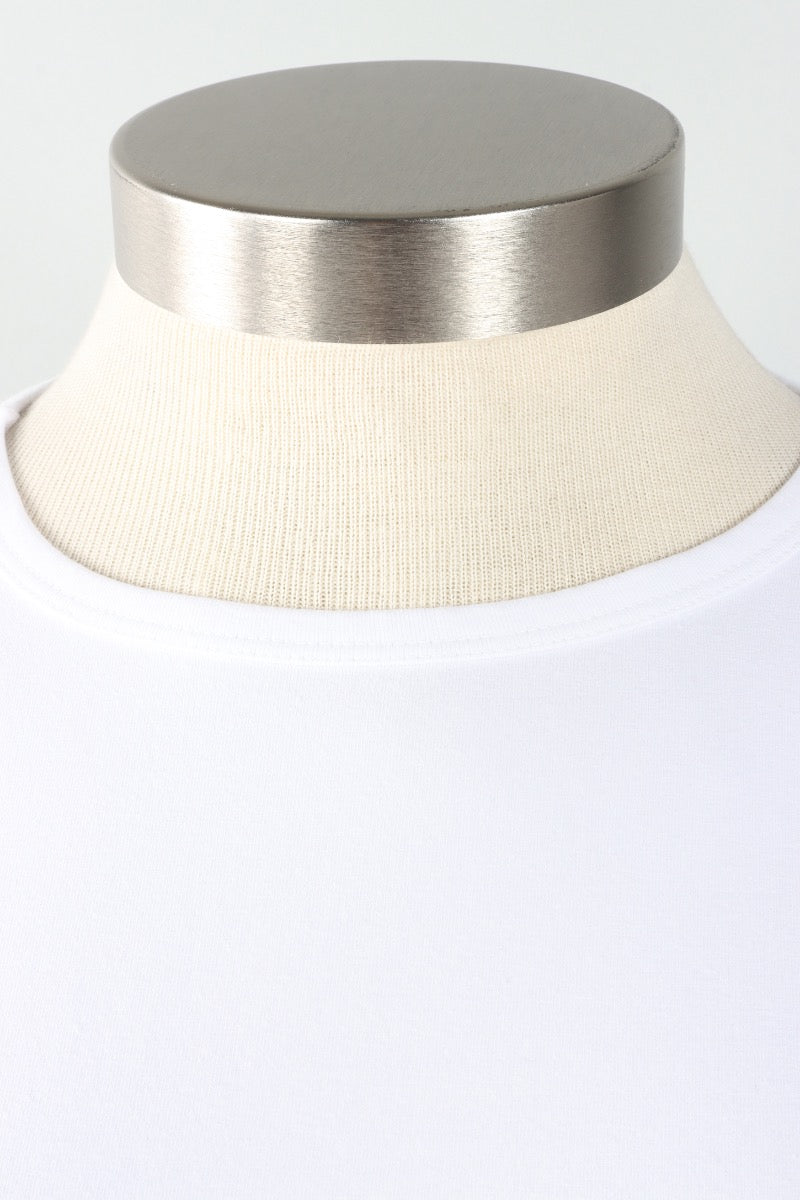 Stretch Knit A-Line Tunic - Chalk