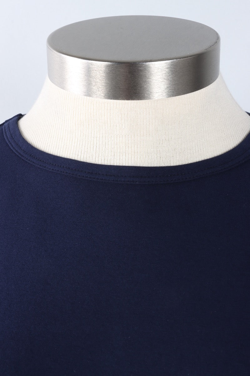 Stretch Knit A-Line Tunic - Dark Indigo