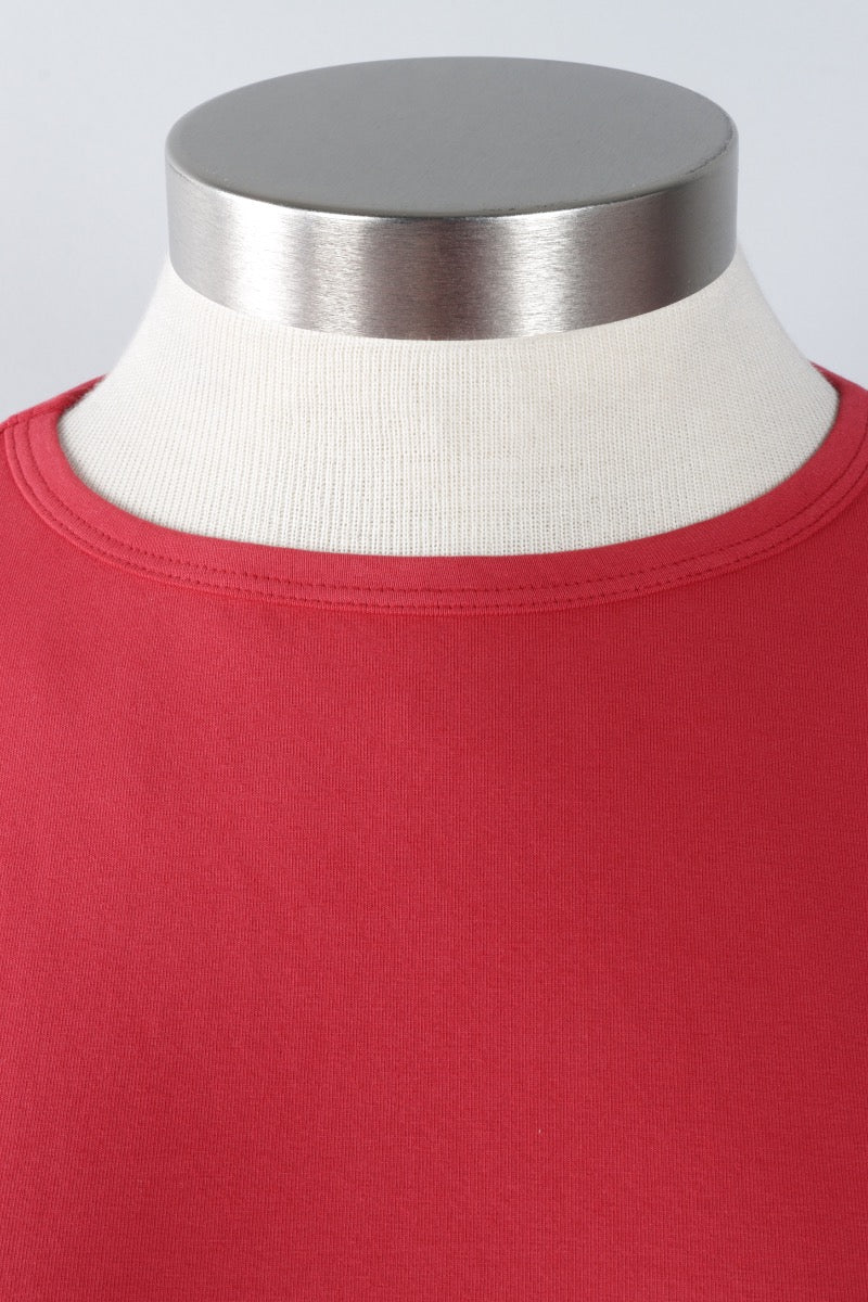 Stretch Knit A-Line Tunic - Ruby