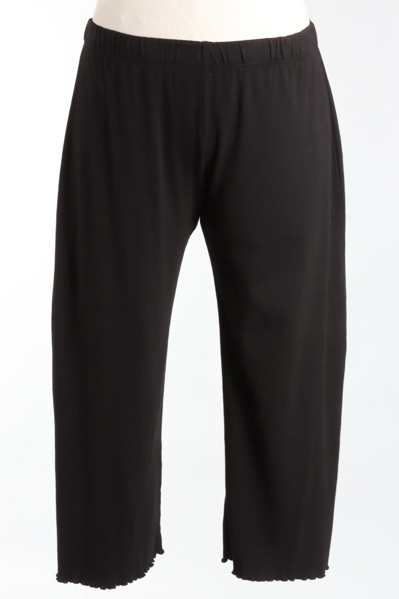 Lettuce Edge Crop Pant - Black