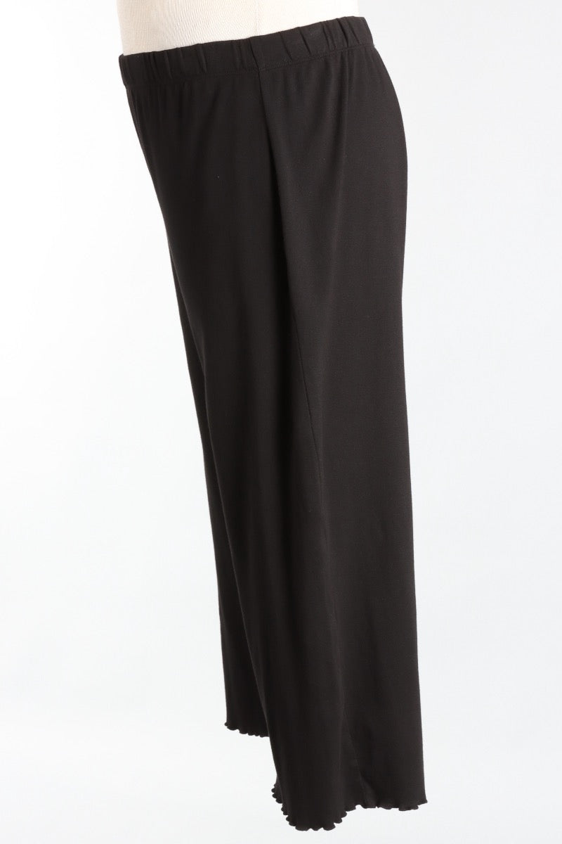 Lettuce Edge Crop Pant - Black