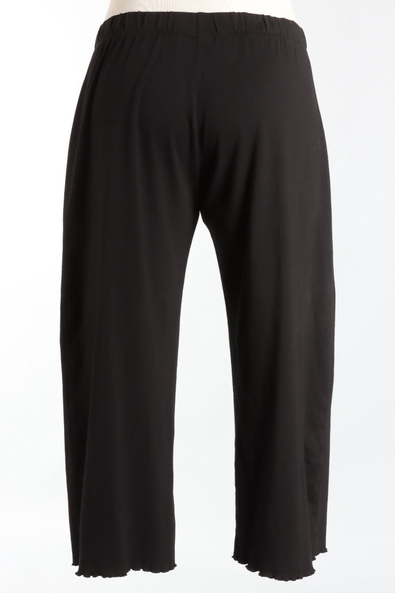 Lettuce Edge Crop Pant - Black