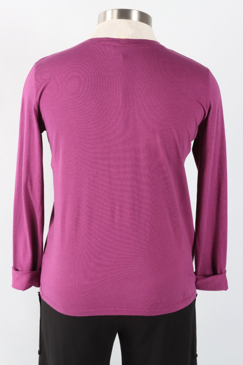 Fawbush's Only! Long Sleeve Crew Plus - Razzberry