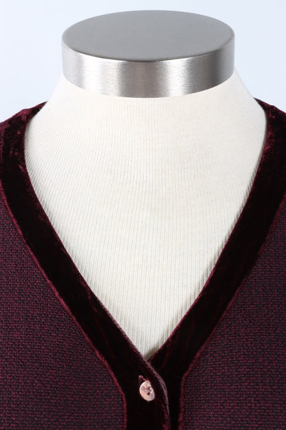 Crop Pocket Cardi - Cola Marled Sweater Knit
