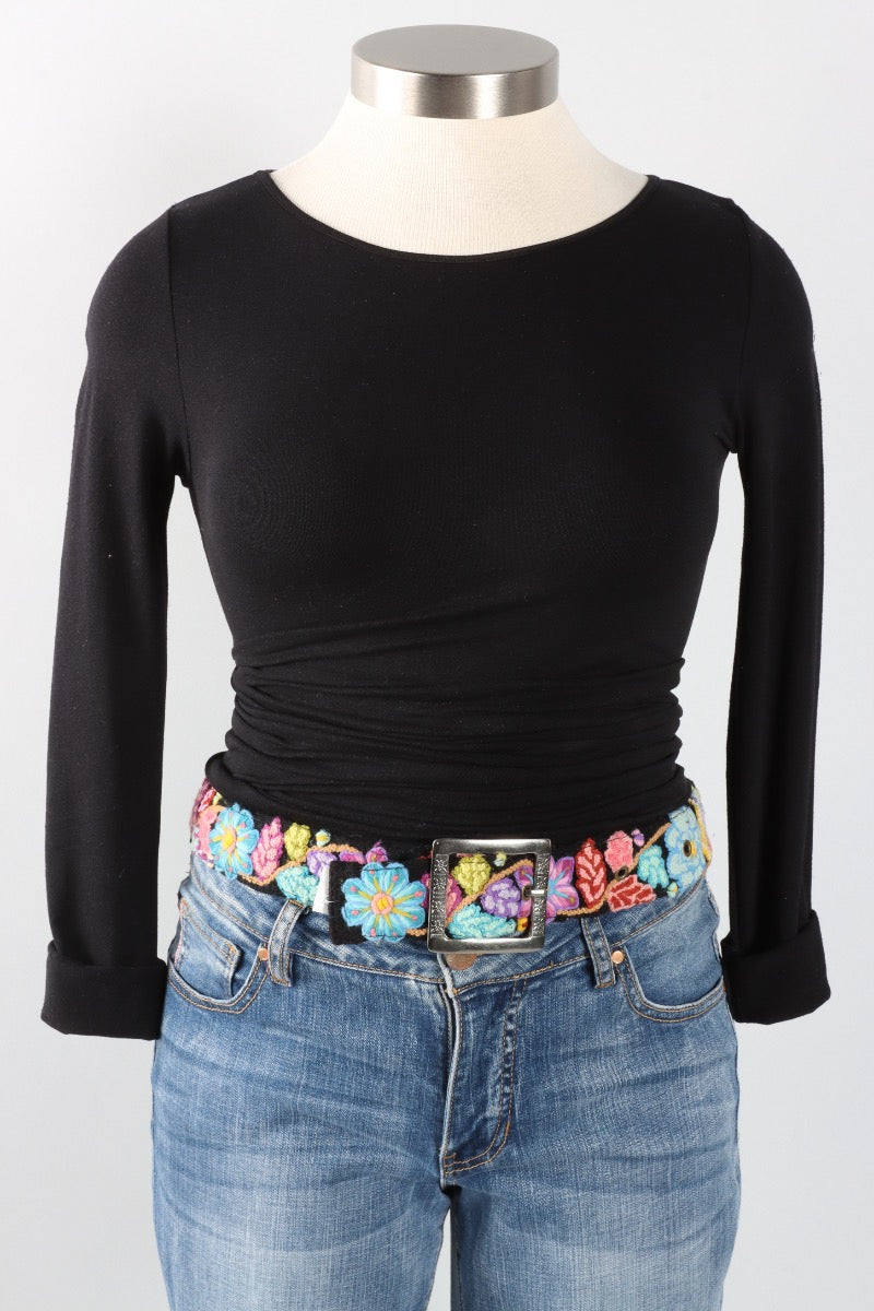 Embroidered Belt - Calista