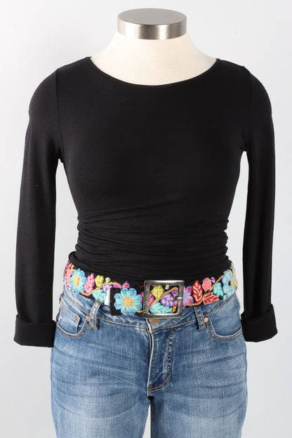 Embroidered Belt - Calista
