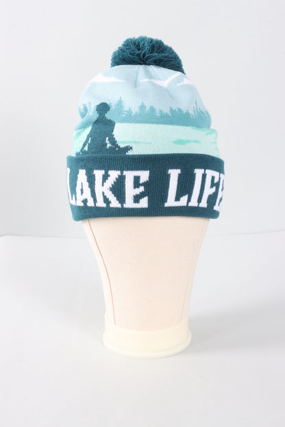 Pom Beanie - Lake Life