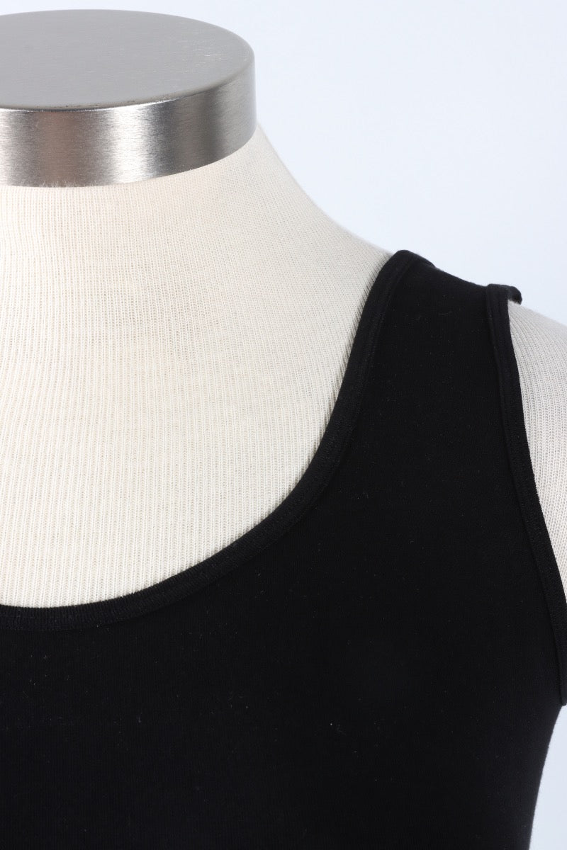 Bamboo Short Tank - Black