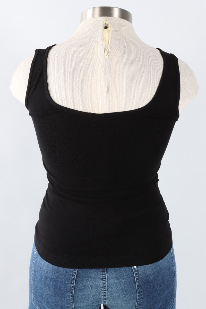 Bamboo Short Tank - Black