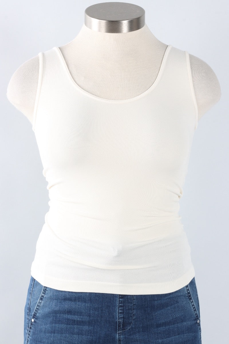 Bamboo Short Tank - Ivory