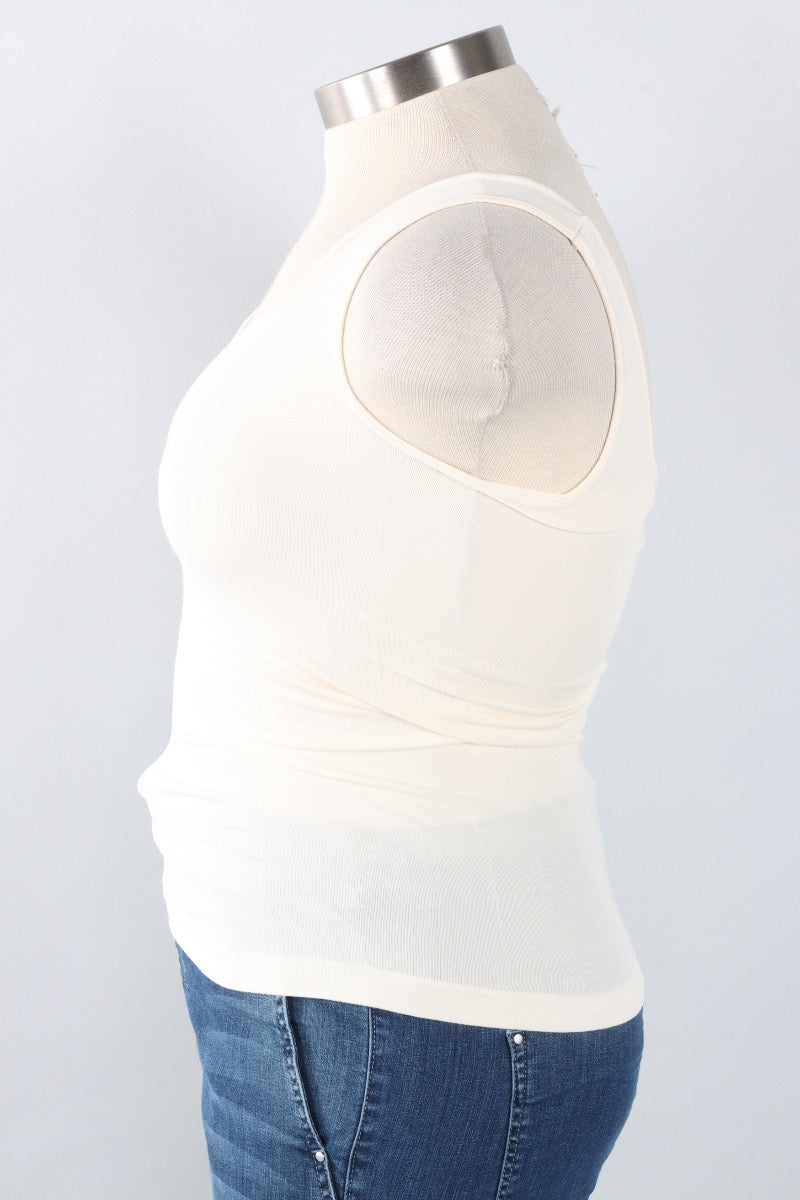 Bamboo Short Tank - Ivory