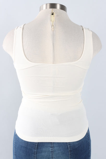 Bamboo Short Tank - Ivory