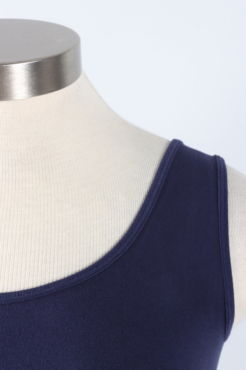 Bamboo Short Tank - Navy