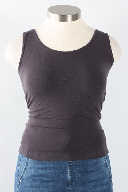 Bamboo Short Tank - Lead