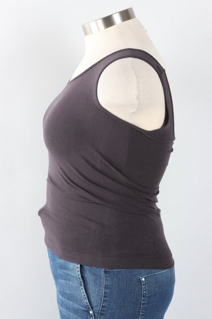 Bamboo Short Tank - Lead